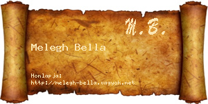 Melegh Bella névjegykártya